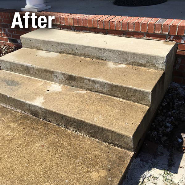 Johnson City​ Concrete Steps Leveling - After